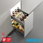 HIGOLD Shearer Luxe Pull Out Kitchen Cabinet Organiser with Dividers - 400mm