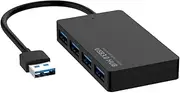 EACTEL 5Gbps High-Speed USB 3.0 Hub 4 Ports USB Splitter Adapter for PC Laptop Power Supply