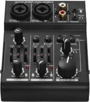 Mini 3-Channel Sound Card Mixing Console Digital O Mixer Built-In 48V Phantom Po