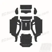 Losi 22T Mid Motor RC Wrap Decal Sticker Kit - Carbon Fiber