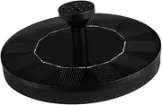 1 Set Solar Powered Floating Fountain for Garden Pond Decor Black Solar Fountain for Outdoor Use Water Feature for Pools and Gardens