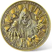 Memento Mori Challenge Coin - Motivational Death Skull Zinc Alloy Coin, 1.57 Inch, Inspirational Live Fully Design, Perfect for Collectors and Gift-Giving ﻿ ﻿