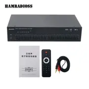 666BT 220V 40-band Stereo Graphic EQ Bluetooth Equalizer Audio Equalizer Fit USB