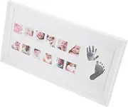 Handprint Photo Frame Footprint Keepsake for Parents Shower present Elegant Design for Wall Tabletop Display