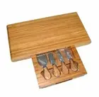 NEW STANLEY ROGERS 5 PIECE BAMBOO CHEESE BOARD SET Knife Knives Tools