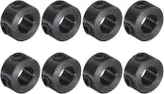 uxcell 8pcs Set-Screw Collars 6mm Bore, 1045 Steel Shaft Collars, 12mm OD, 6mm Width Axle Collar Clamp for Linear Rod Shaft Guide