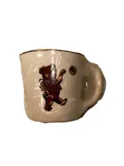 Vintage Ceramic Mug Bear With Ball Personalized Paulette