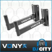 Wall Mount Speaker Stand Bracket Pair 25kg Max Load Adjustable Tilt Angle WMS-02