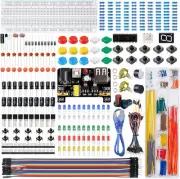 Electronics Component Fun Kit for Arduino with Power Supply Module, F)D1