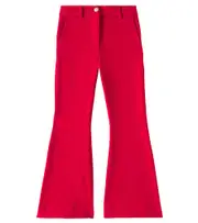[Balmain Kids] Balmain Kids High-rise flared pants Y 14 red