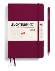 [LEUCHTTURM1917] Week Planner Notebook 2025 inRed