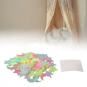 100XPCS Glow Stars Moon In The Dark Star Plastic Stickers Ceiling Wall Bedroom