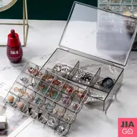 在飛比找momo購物網優惠-【JIAGO】耳環飾品收納盒-30格