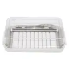 White Butter Slicer Cutter Cheese Storage Box for cutting and freezing butter