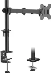 Single Monitor Mount Stand for Desks, Full Motion Adjustable Single Monitor Arm
