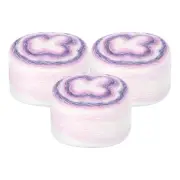3Pcs 100g Gradient Cake Cotton Yarns Soft Rainbow Yarn Mixed Purple (300g)