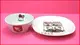 asdfkitty*KITTY35週年紀念陶瓷碗+盤子-日本正版商品