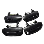 4PCS(Front Rear Left Right)Outer Outside Exterior Door Handle Black for Accent 2000-2005 New