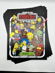 Chris 51 art Springfield Simpsons Star Wars satire signed ltd print Homer Yoda