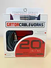 GATOR CABLEWORKS Composer Series Microphone XLR Cable 20 Feet