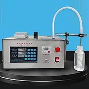 YUGXTH Liquid Filling Machine, Automatic Quantitative Bottle Filler, Stainless Steel Filler Machine with Foot Pedal, Small Subpackage Machine, for Beverage, Soy Sauce Vinegar