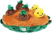 ERINGOGO Sweet Potato Doll Dog Chewers Chewy Yellow Furry Pet Animal Puppy Funny Chewing Plush