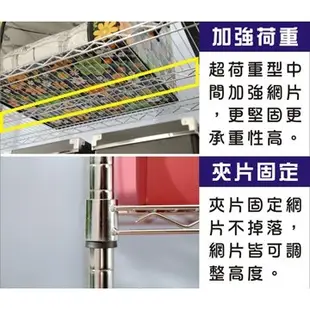 BuyJM 免運 90x60x180CM超荷重型鐵力士加深四層鍍鉻層架 波浪架 R-DA-SH102