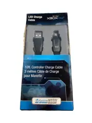 dreamGEAR Xbox One LED Charge 10ft Cable for Xbox One Controllers