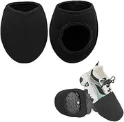 Overshoes, 1 Pair Cycling Overshoes, Bicycle Overshoes, Waterproof Bicycle Overshoes, Non-Slip Mountain Bike and Road Bike Overshoes, Men and Women Cycling Shoe Covers (Black)