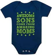 [Tstars] TeeStars Awesome Sons Come from Amazing Moms Baby Bodysuit
