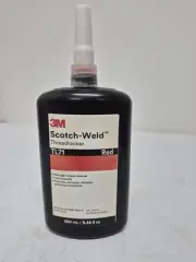 3M Scotch-Weld Threadlocker TL71, Red, 250 mL Bottle Use by Mar/14/2024