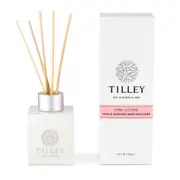 Tilley Classic White Triple Scented Reed Diffuser 75mL - Pink Lychee FG0780