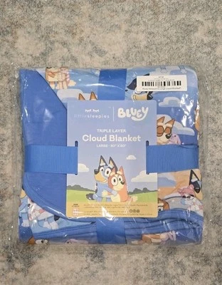 NIB Little Sleepies Bluey Sleepytime Cloud Blanket