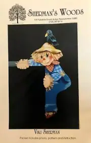 Vintage Tole Packet: Jeremy Scarecrow and Friend Corner Hugger by Viki Sherman
