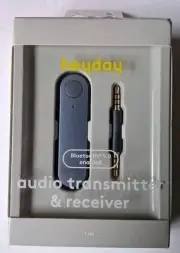 Heyday Bluetooth 5.0 Enabled Audio Transmitter & Receiver with Aux - Dusk Blue