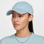 【NIKE 耐吉】帽子 老帽 棒球帽 遮陽 男 女 U NK CLUB CAP U CB SM SWSH L 水藍色(FZ5698474)