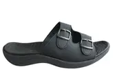 Homyped Womens Niche Comfortable Supportive Slides Sandals Black 6