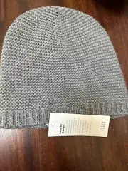 NWT Eileen Fisher Ash Cashmere Wool Beanie Hat