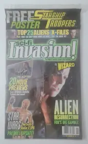 Sci-Fi Invasion Magazine by Wizard Fall 1997 Issue Sealed Alien Resurrection