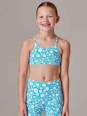 Girls Activewear Sports Bra. Running Bare Get Set Crop Top