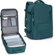 Travel Backpack Flight Approved Carry On Backpack Hiking Backpack Waterproof Outdoor Sports Rucksack Casual Daypack School Backpack Bag,Darkgreen