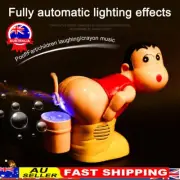Kids Soap Bubble Blower Electric Fart Blowing Bubble Machine Music Light Toys IW