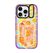 iPhone 16 Pro Impact Ring Stand Case MagSafe Compatible Orange Juice