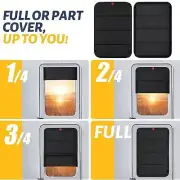 RV Door Window Shade Cover RV Blackout Window Cover for Travel Trailers