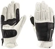 Blauer Banner Motorcycle Gloves, black-white, Size L for Men Black White