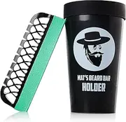 Mat's BEARD BAR & Holder Pro (Version 2.0) - FLEXIBLE - Clean Up Beard Trimmings from Sinks & Countertops After Shaving - Best Gifts For Men - Made in USA