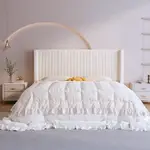 床現代簡約絲絨布藝床1.8米法式忌廉風雙人床網紅INS主臥科技絨床