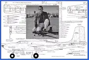 Model Airplane Plans (UC): Douglas A-26 Invader 46" Profile Scale Bomber 2X .19s