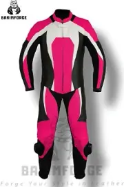 RACE LEATHERS, MOTORBIKE RACING CUSTOM LEATHER SUIT FOR GIRLS ( 1/2 PIECE)