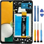 [Foufinin] for Samsung Galaxy A13 5G Screen Replacement for Samsung A13 5G Screen Replacement with Frame A136 SM-136A SM-A136U SM-A136U1 SM-A136W LCD Display Touch Digitizer Assembly with Tools Black